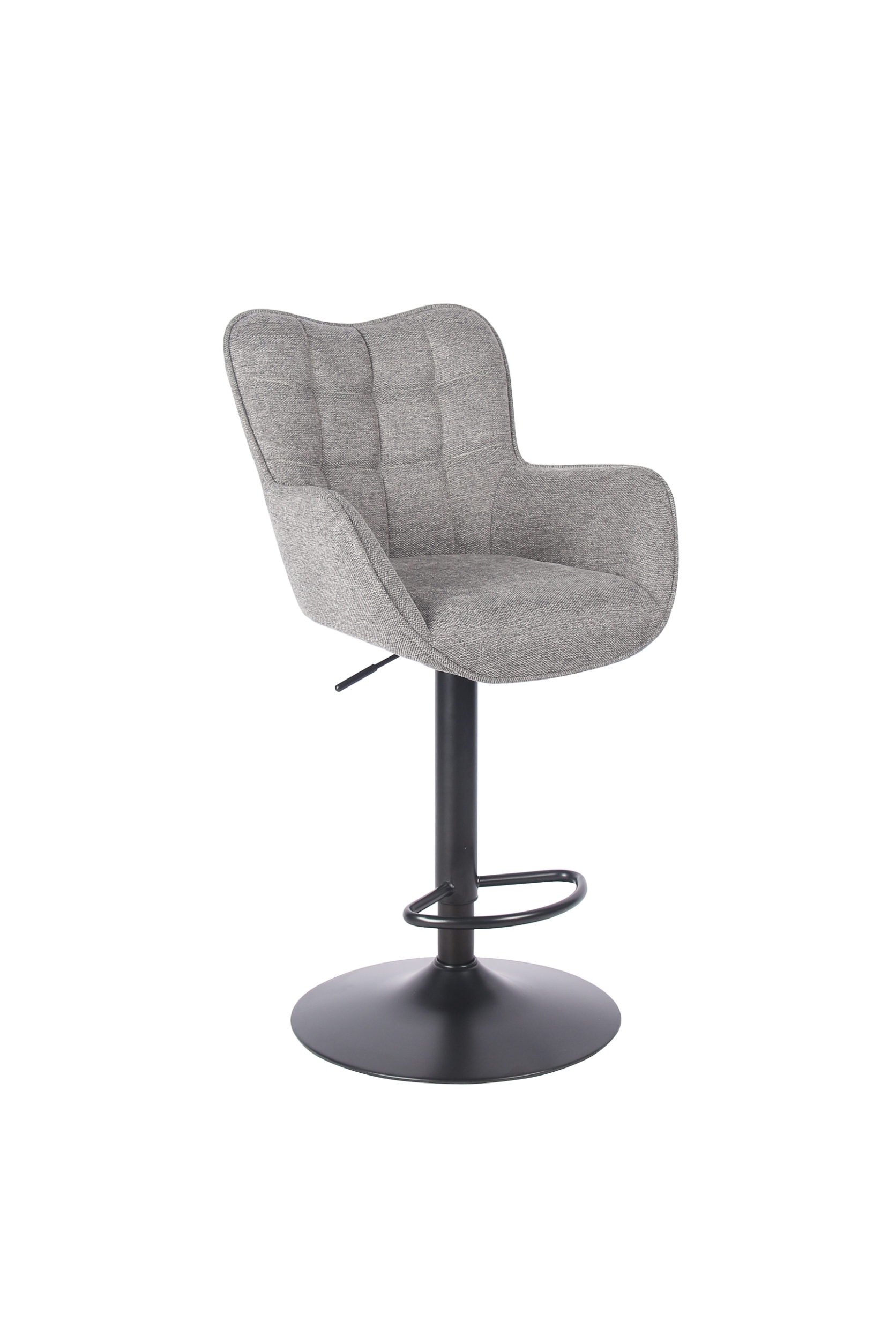 DECOS เก้าอี้บาร์ ผ้า รุ่น HUNTER สีเทา