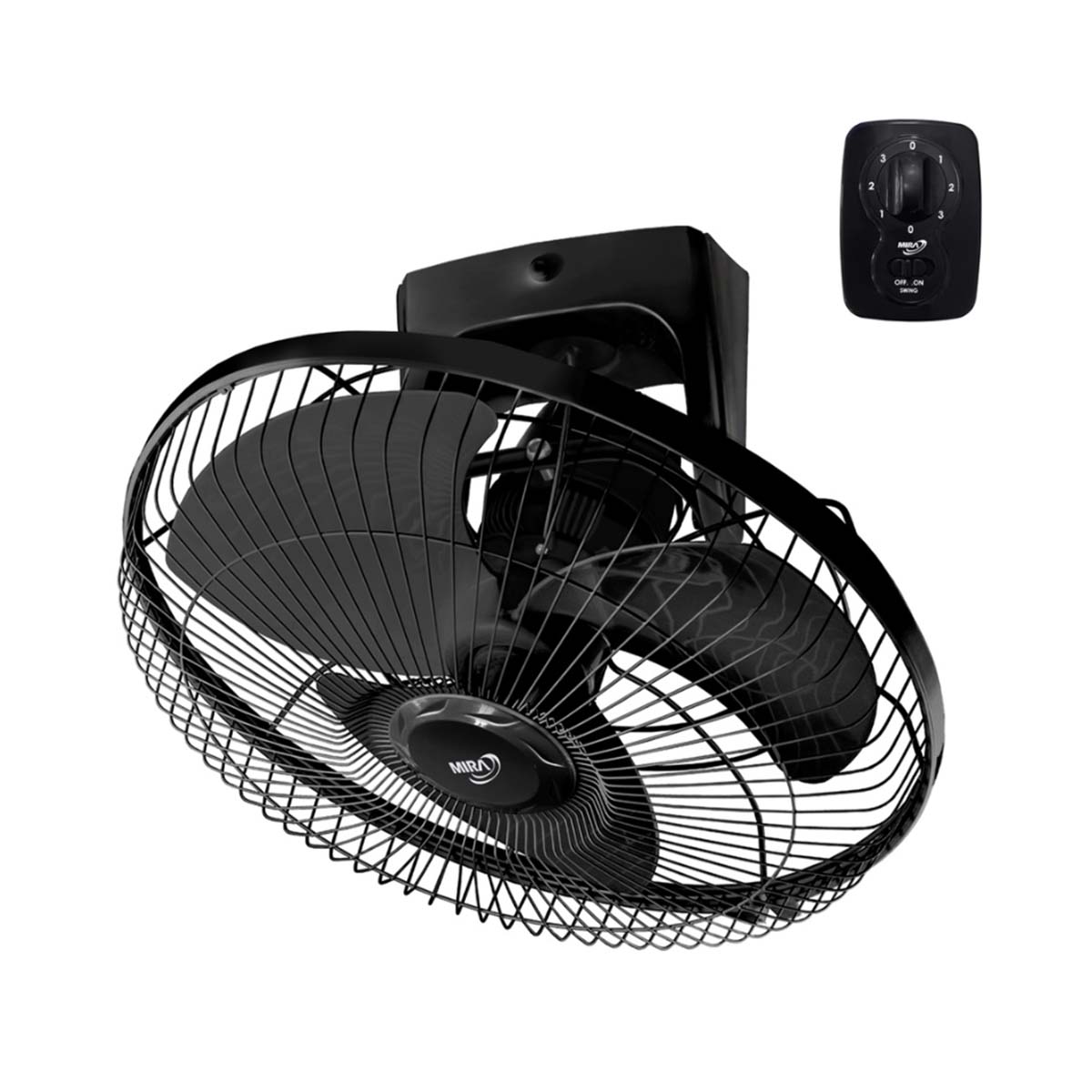MIRA พัดลมโคจร 16 นิ้ว รุ่น M-168 สีดำ
