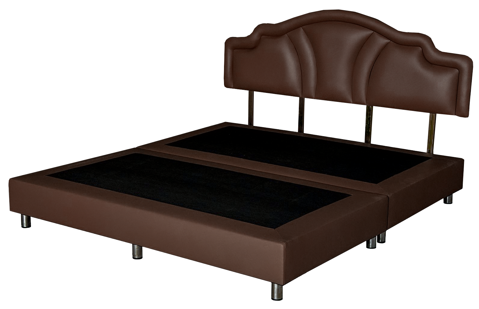 SWANA เตียงนอนหนัง 6 ฟุต รุ่น Bavaria สีน้ำตาล