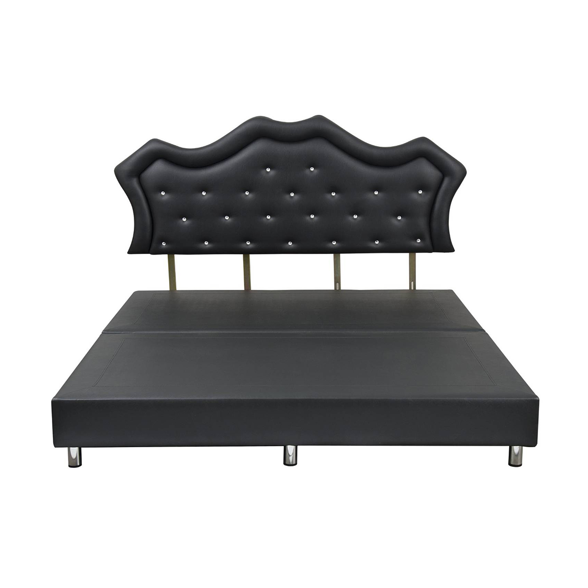 SWANA เตียงนอนหนัง 6 ฟุต รุ่น Jayden สีดำ