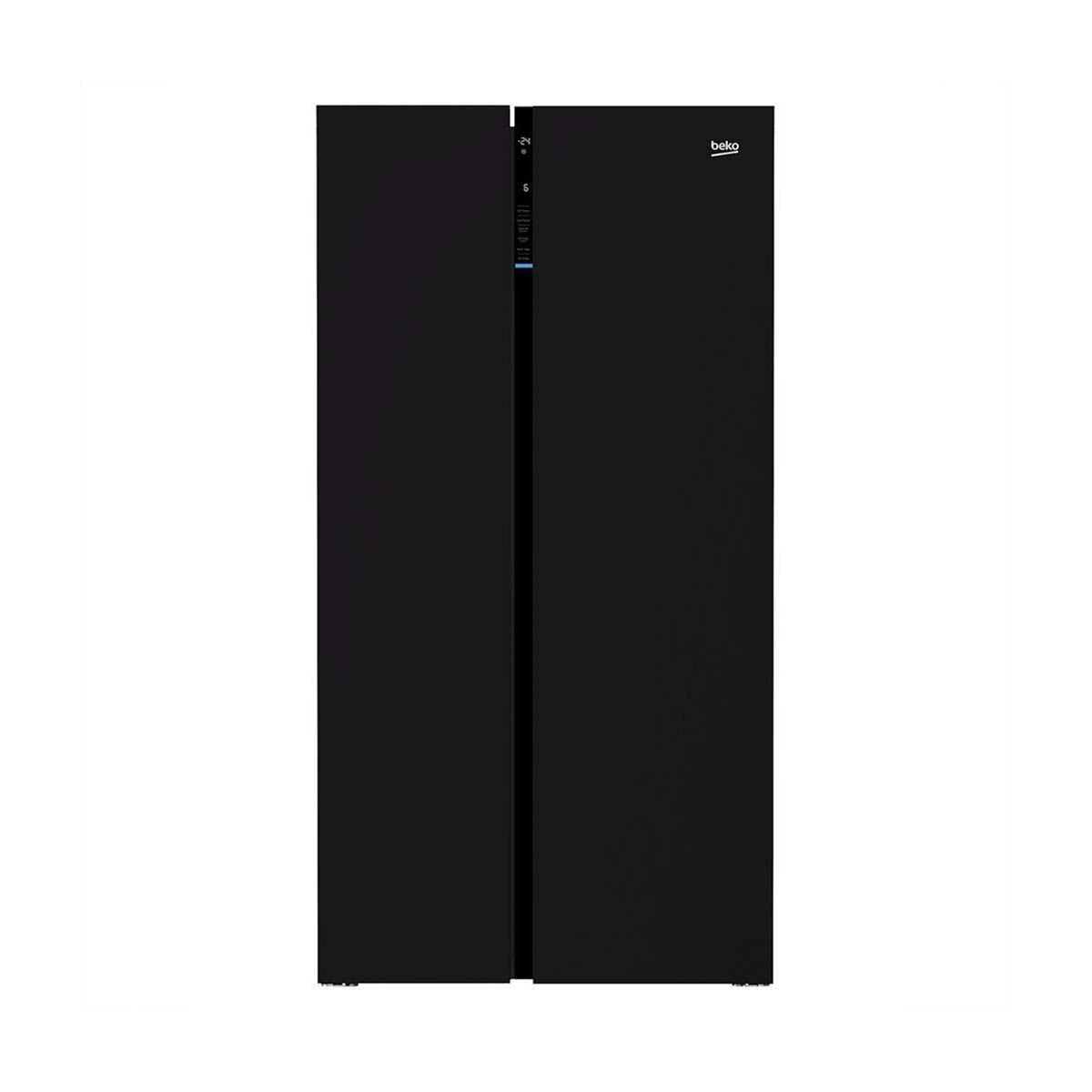 BEKO ตู้เย็น Side By Side 18.4 คิว รุ่น GNO563E40HFKTH สีดำ