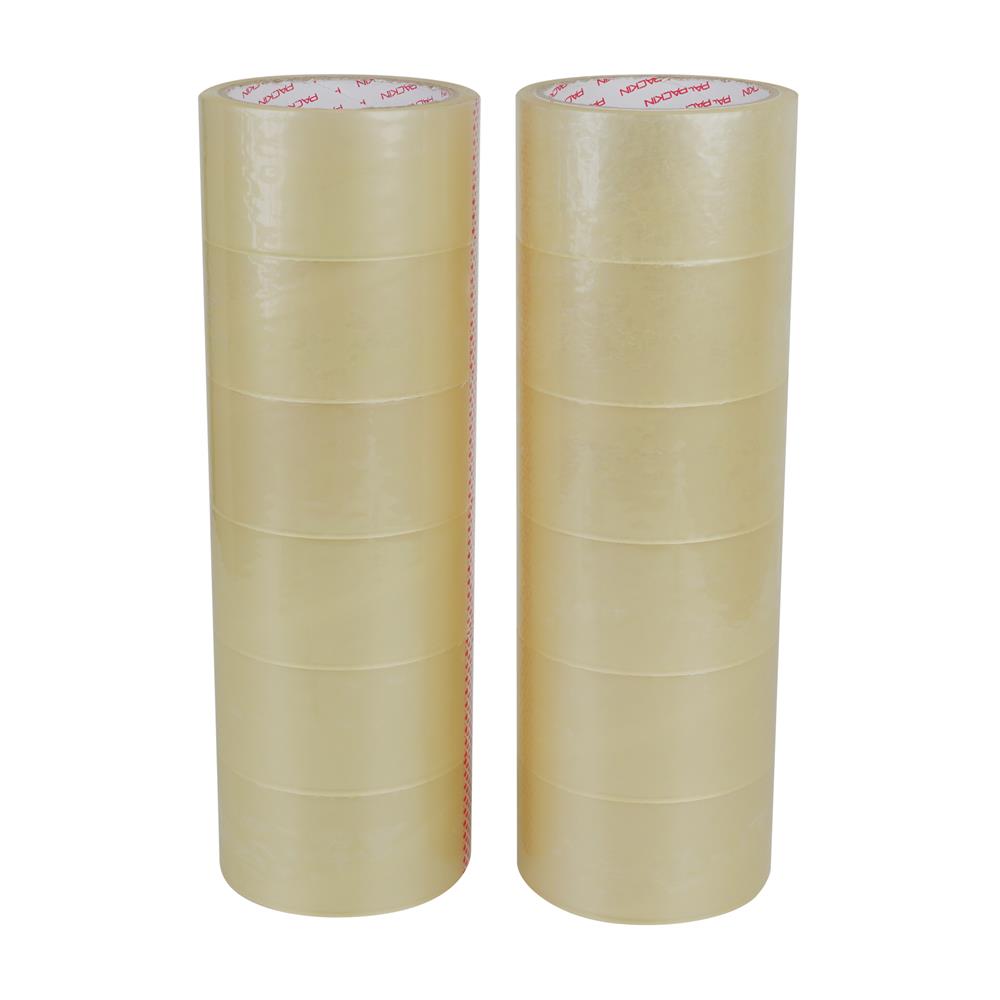 เทป OPP PACK IN 2 นิ้ว x 45 หลา สีใส 12 ม้วน/แพ็ค