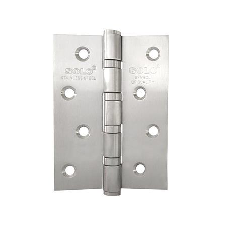 บานพับ 4X3 นิ้ว X 2 มม. SOLO 1143020 สีสเตนเลส (แพ็ก 3 ชิ้น)