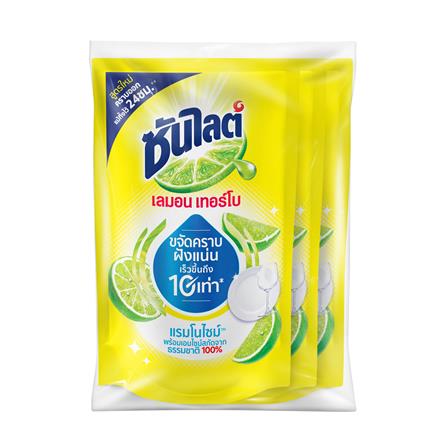 น้ำยาล้างจาน SUNLIGHT 500 มล. เลมอน เทอร์โบ (แพ็ก 3 ชิ้น)