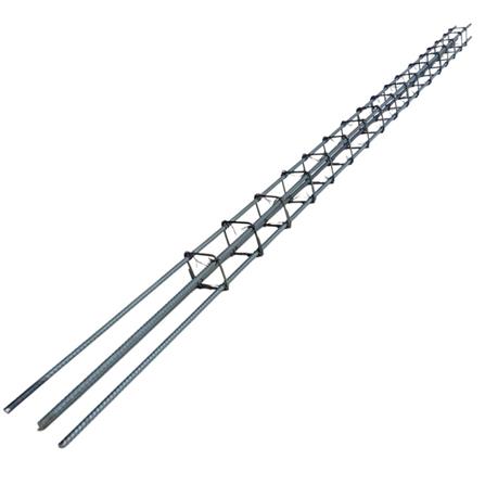 เสาสำเร็จรูป 4 เส้น 12 มม. (ปลอก 15x15 ซม.) 9D ยาว 5 เมตร