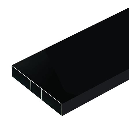 อะลูมิเนียมกล่อง MT 3/4 x 4 นิ้ว สีดำ