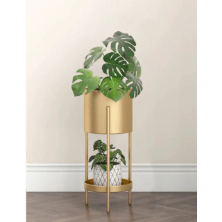 DELICATO ชั้นวางกระถางต้นไม้ รุ่น TY02GD   ขนาด 20x20x57.5ซม. สีทอง