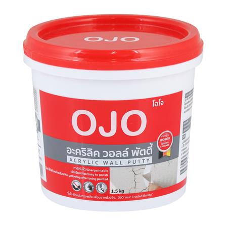 อะคริลิกอุดโป๊ว OJO 1.5 กก. สีขาว