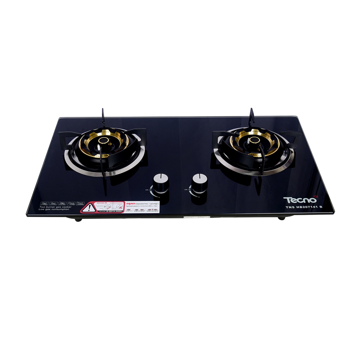 TECNOSTAR เตาฝังหน้ากระจก TNS HB 207141B สีดำ