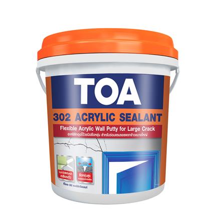 อะคริลิกอุดโป๊ว TOA 302 4 กก. สีขาว