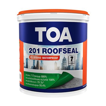 อะคริลิกกันซึม TOA 201 ROOFSEAL PU HYBRID 1 กก. สีขาว