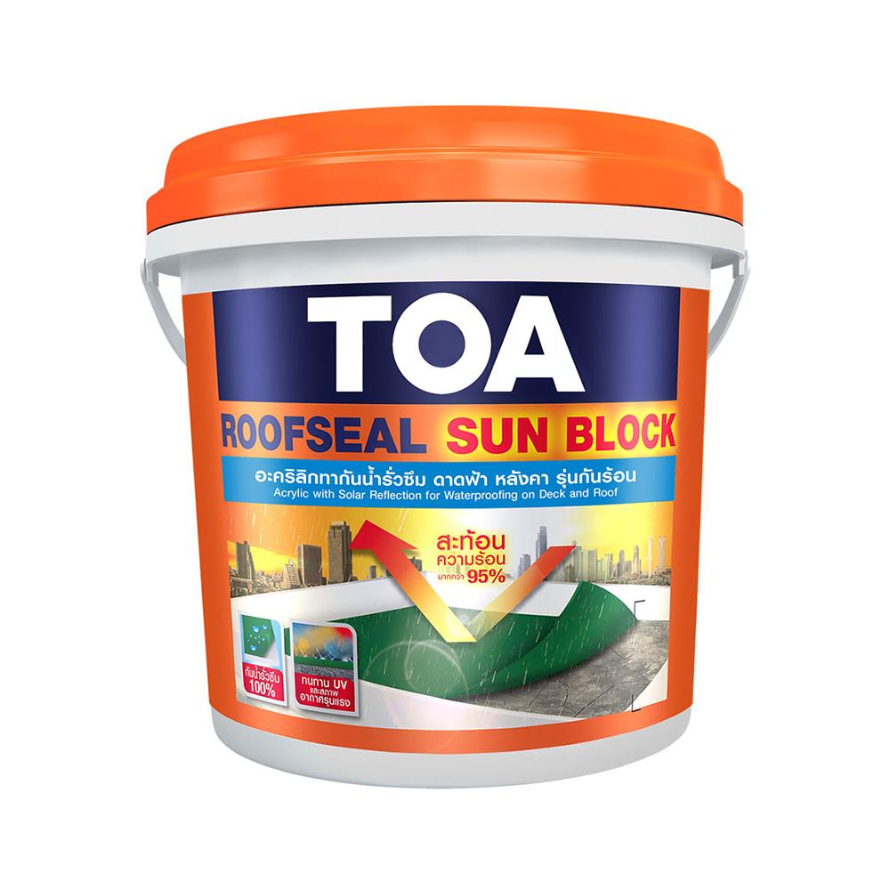 อะคริลิกกันซึม TOA SUNBLOCK 4 กก. สีเทา