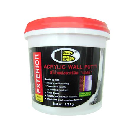 อะคริลิก อุดโป๊ว BOSNY B222 1.2 กก. สีขาว