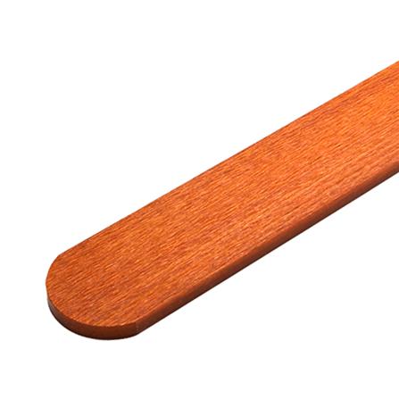 ไม้รั้ว หัวโค้ง DIAMOND 10X100X1.5 ซม. สีแดงประกายทอง