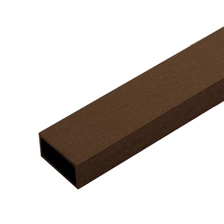 ไม้ระแนง WPC แบบกลวง WATSADUNIYOM OLT-H006 7.4x3.7x300 ซม. สีน้ำตาลช็อกโกแลต