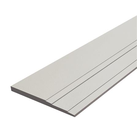 ไม้เชิงชาย DURAONE ทวินไลท์ 23x400x1.6 ซม. สีซีเมนต์