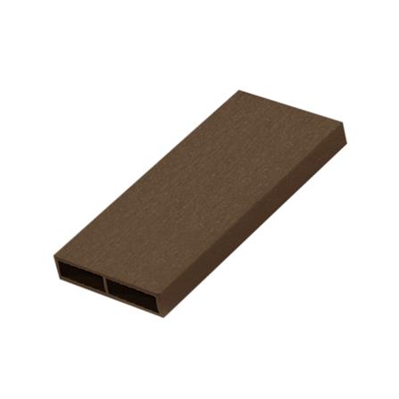 ไม้ระแนง WPC แบบกลวงหน้าใหญ่ WATSADUNIYOM 10X300X2.5 ซม. สีน้ำตาลช็อกโกแลต