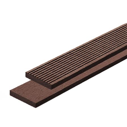ไม้ระแนง WPC แบบตัน WATSADUNIYOM 5.5X1X200 ซม. สีน้ำตาลช็อกโกแลต