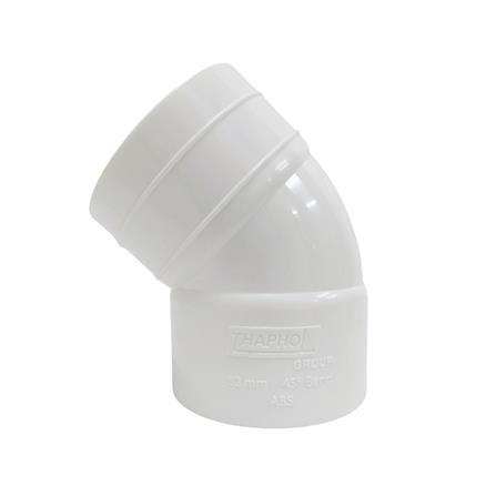 ข้องอ 45 องศา THAPHOL สีขาว