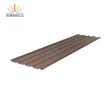 เมทัลชีท SUNSHIELD 0.35 มม. 0.76x3.2 ม. สีน้ำตาล