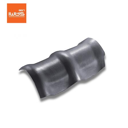 ครอบสันโค้ง 3 หัว ลอนคู่ ตราเพชร 26.5x49 ซม. สีไอรอนเกรย์