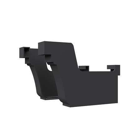 ฝาปิดปลายราง VG FIRST R2 สีเทา (แพ็กคู่)