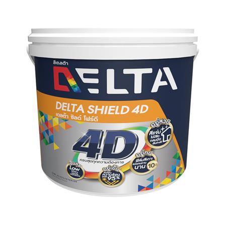 สีน้ำทาภายนอก DELTA SHIELD 4D BASE A กึ่งเงา 2.5 แกลลอน