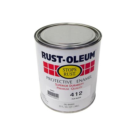 สีน้ำมัน RUST-OLEUM 412-4 สีดำ เงา 1/4 แกลลอน