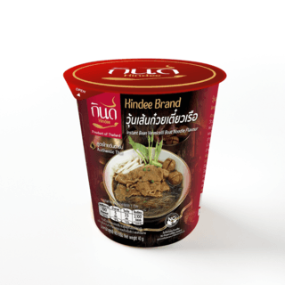 วุ้นเส้นกึ่งสำเร็จรูป รสก๋วยเตี๋ยวเรือ ตรากินดี