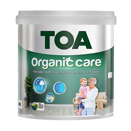 สีน้ำทาภายใน TOA ORGANIC CARE BASE B เนียน 9 ลิตร