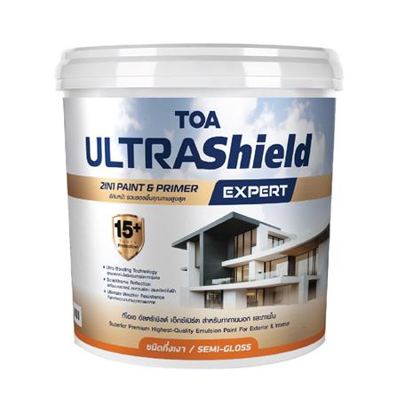 สีน้ำทาภายใน-ภายนอก ชนิดกึ่งเงา TOA ULTRASHIELD EXPERT BASE D 9 ลิตร