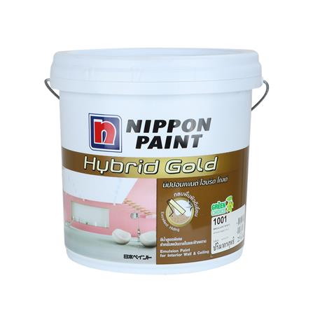 สีน้ำทาภายใน NIPPON PAINT HYBRID GOLD BRILLIANT WHITE 2.5 แกลลอน