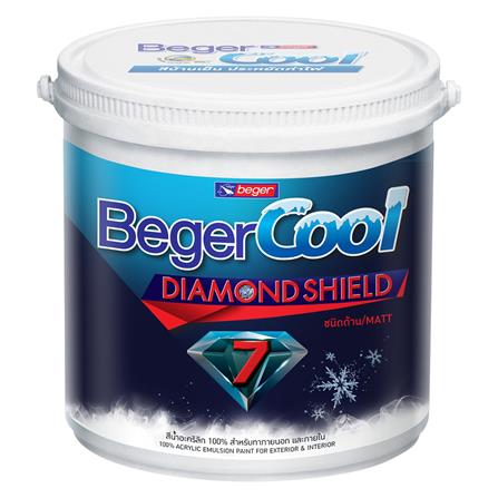 สีน้ำทาภายนอก BEGER CoolDiamond7 BASE C เนียน 3.5 ลิตร