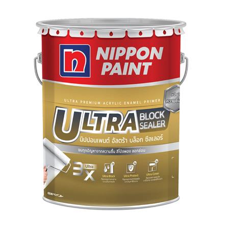 สีรองพื้นปูนอเนกประสงค์ NIPPON PAINT ULTRA BLOCK SEALER 5 แกลลอน