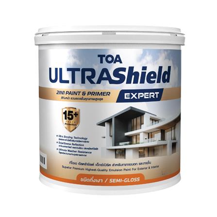 สีน้ำทาภายใน-ภายนอก ชนิดกึ่งเงา TOA ULTRASHIELD EXPERT BASE C 1 แกลลอน