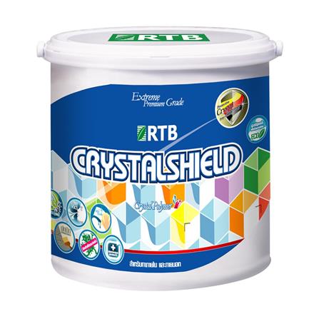 สีน้ำทาภายนอก ชนิดกึ่งเงา RTB CRYSTAL SHIELD BASE B สีขาว 2.5 แกลลอน