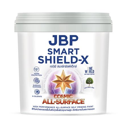สีน้ำทาภายนอก ชนิดซาติน JBP SMART SHIELD-X ALL SURFACE BASE D 1 แกลลอน
