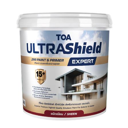 สีน้ำทาภายนอก ชนิดเนียน TOA ULTRASHIELD EXPERT BASE D 9 ลิตร