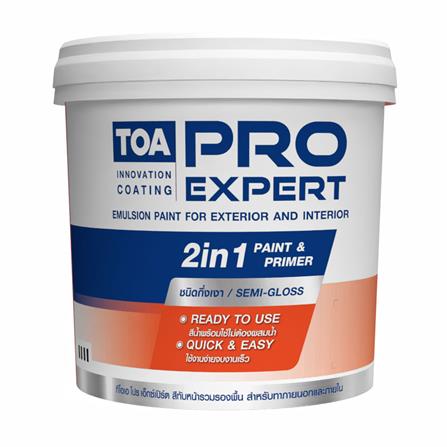 สีน้ำทาภายนอก ชนิดกึ่งเงา TOA PRO EXPERT PS100 9 ลิตร