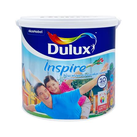 สีน้ำทาภายนอก ชนิดกึ่งเงา DULUX INSPIRE BASE C สีขาว 3 ลิตร