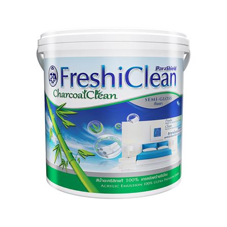สีน้ำทาภายใน ชนิดกึ่งเงา CAPTAIN FRESHI CLEAN CHARCOAL CLEAN BASE B สีขาว 1 แกลลอน