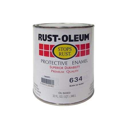 สีน้ำมัน RUST-OLEUM 634-4 สีดำ เงา 1/4 แกลลอน