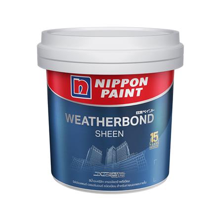 สีน้ำทาภายนอก NIPPON PAINT WEATHERBONDSHEEN BASE B 9L