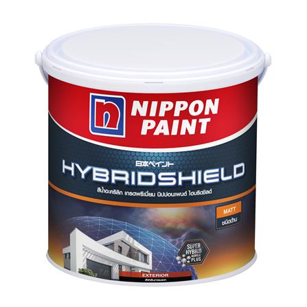 สีน้ำทาภายนอก ชนิดด้าน NIPPON PAINT HYBRIDSHIELD BASE B 1 แกลลอน