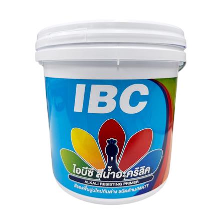 สีรองพื้นปูนใหม่ IBC สีขาว ด้าน 5 แกลลอน