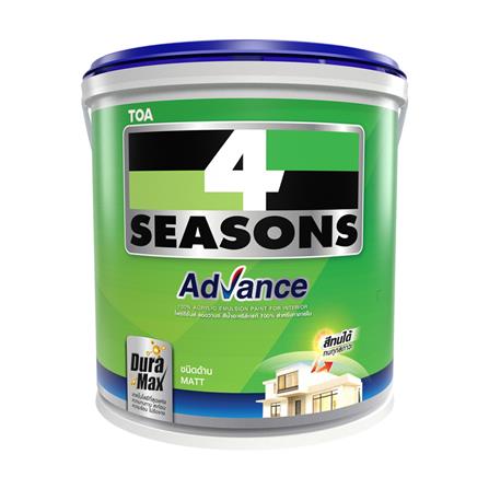 สีน้ำทาภายใน TOA 4 SEASONS ADVANCE BASE B ด้าน 1 แกลลอน