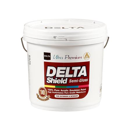 สีน้ำทาภายนอก DELTA SHIELD BASE D กึ่งเงา 1 แกลลอน