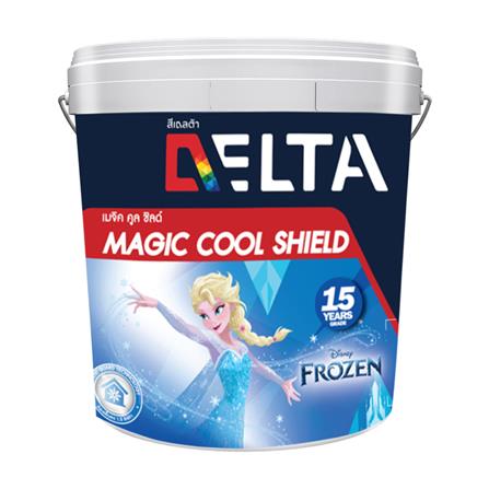 สีน้ำทาภายใน ชนิดกึ่งเงา DELTA MAGIC COOL SHIELD BASE B สีขาว 2.5 แกลลอน