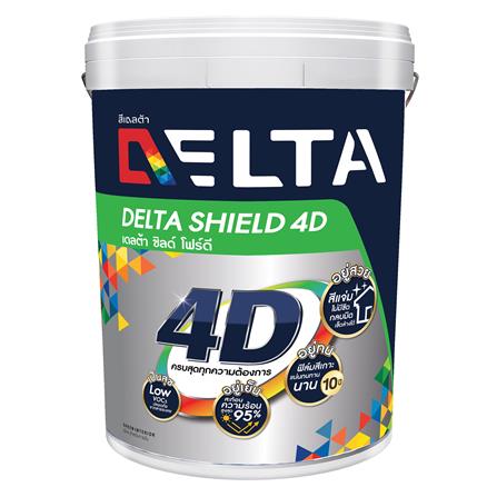 สีน้ำทาภายใน ชนิดเนียน DELTA SHIELD 4D BASE B 1 แกลลอน