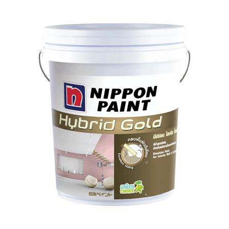 สีน้ำทาภายใน NIPPON PAINT HYBRID GOLD PEARL WHITE 5 แกลลอน